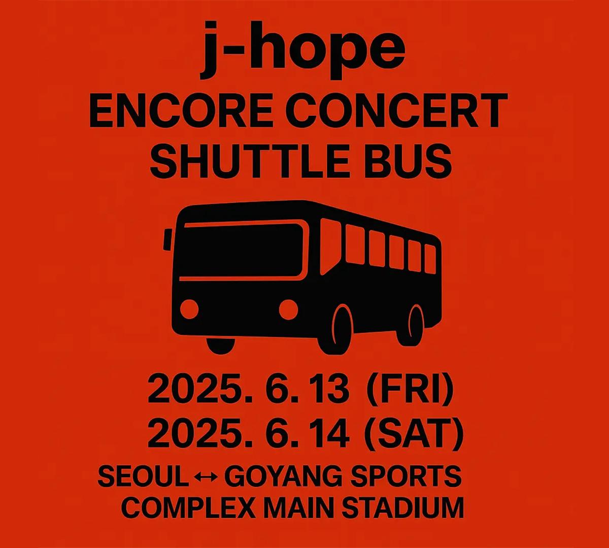 j-hope Encore Concert Shuttle Bus (Seoul ↔ Goyang Sports Complex Main Stadium)-image