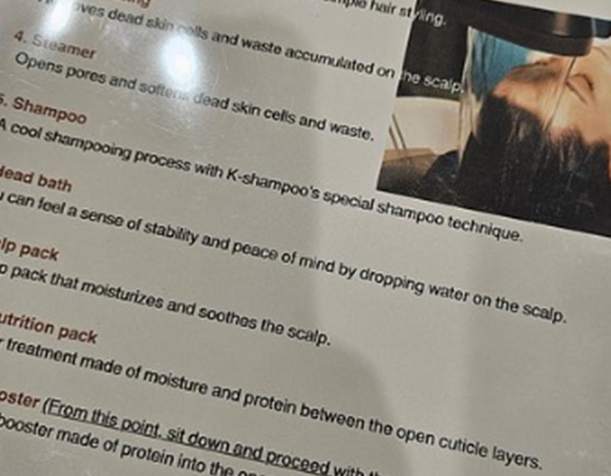 Haesol headspa massage scalp care beauty facial