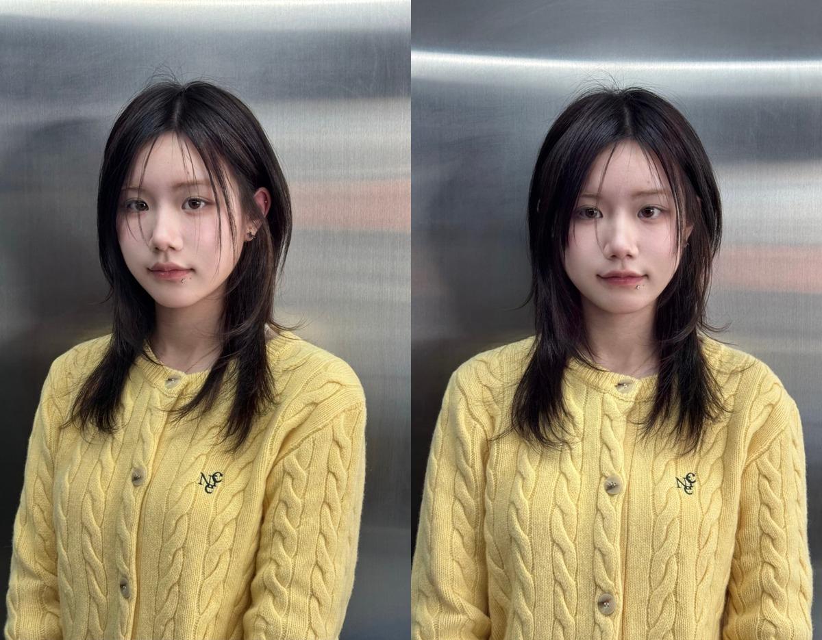 나나로그 명동점 헤어 스타일 1/2 콜라주 4