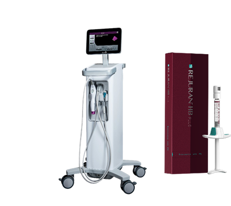 Image of Thermage FLX and Rejuran HB devices and product