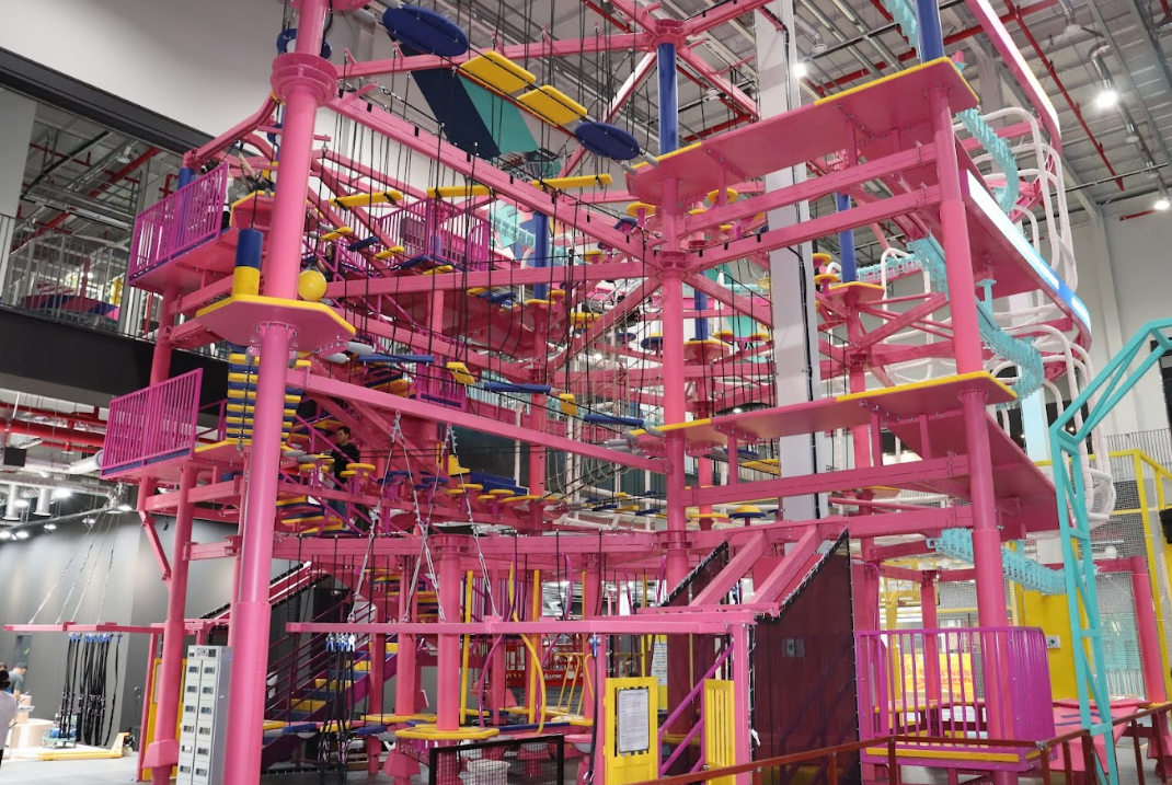 Trampoline area at Bounce Universe Busan