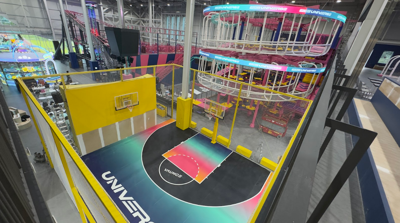 Indoor survival game area at Bounce Universe Busan
