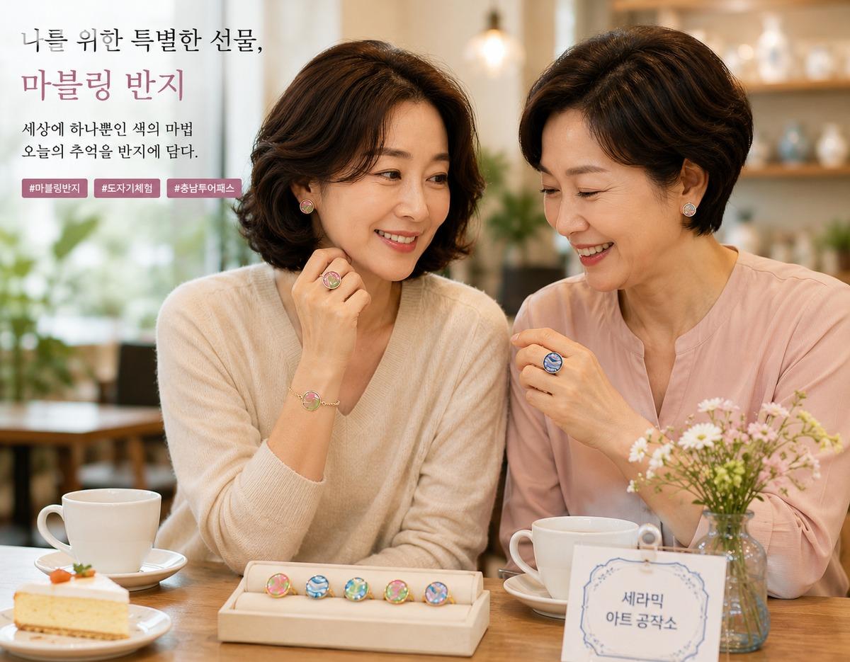 마블링 목걸이와 반지 만들기