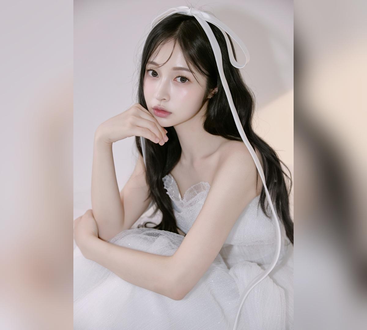 까라디 리본 웨이브 헤어와 메이크업