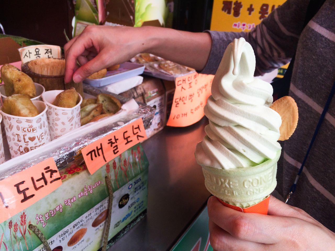 Donut de arroz con hojas de Kimsoonok Dat 3