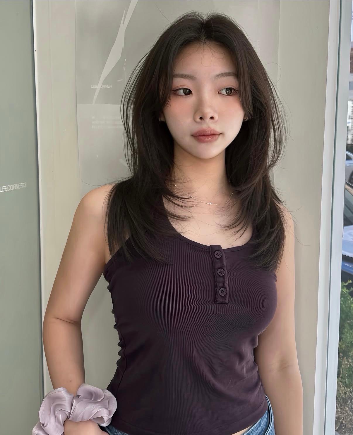 K-style layered cut