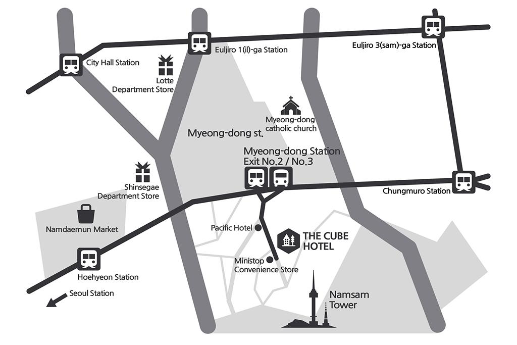 Myeongdong The Cube Hotel Style Guesthouse-13