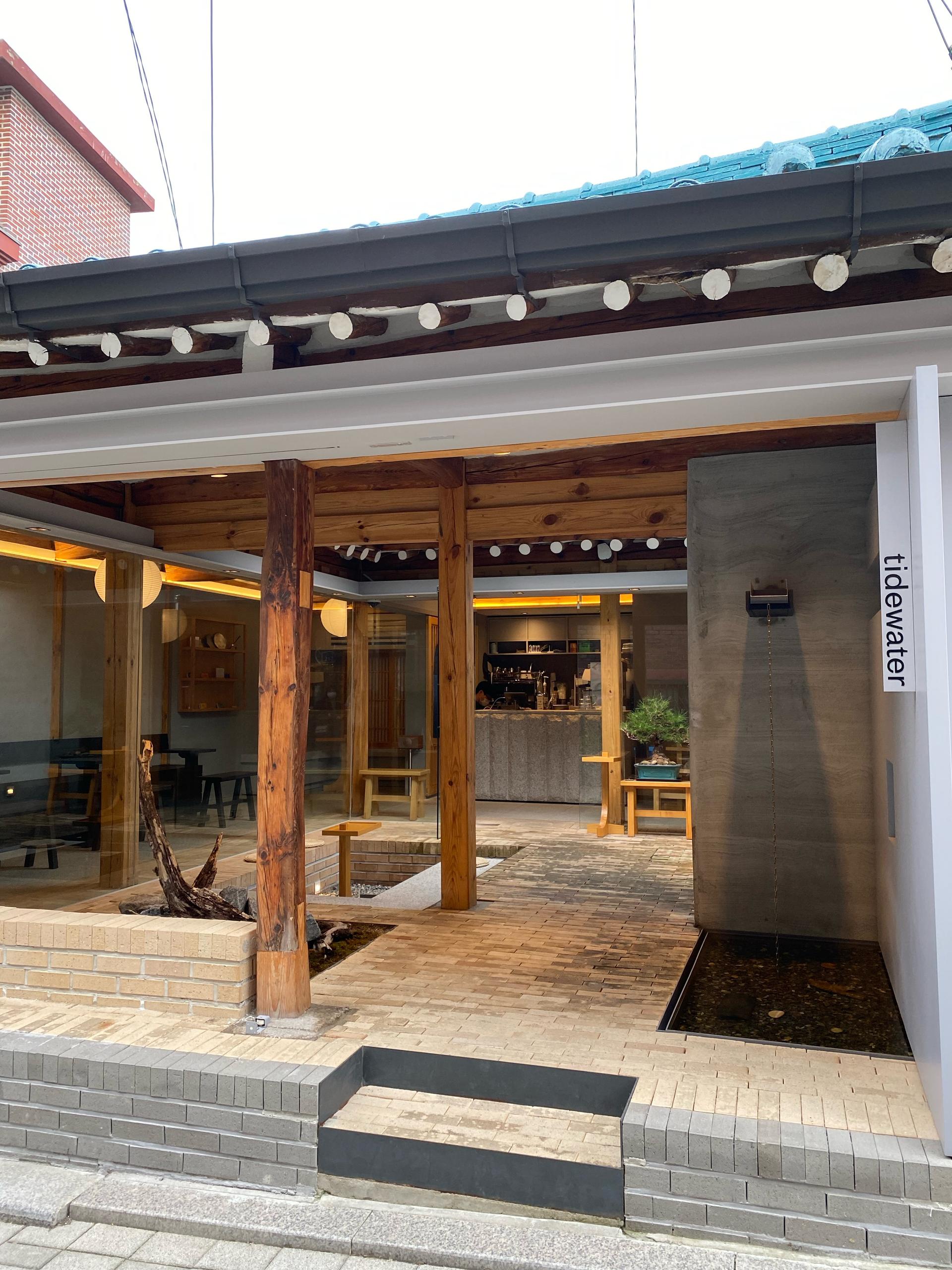 Hidden in the alleys of Seoul's Seochon Village, a Korean-style house cafe.
