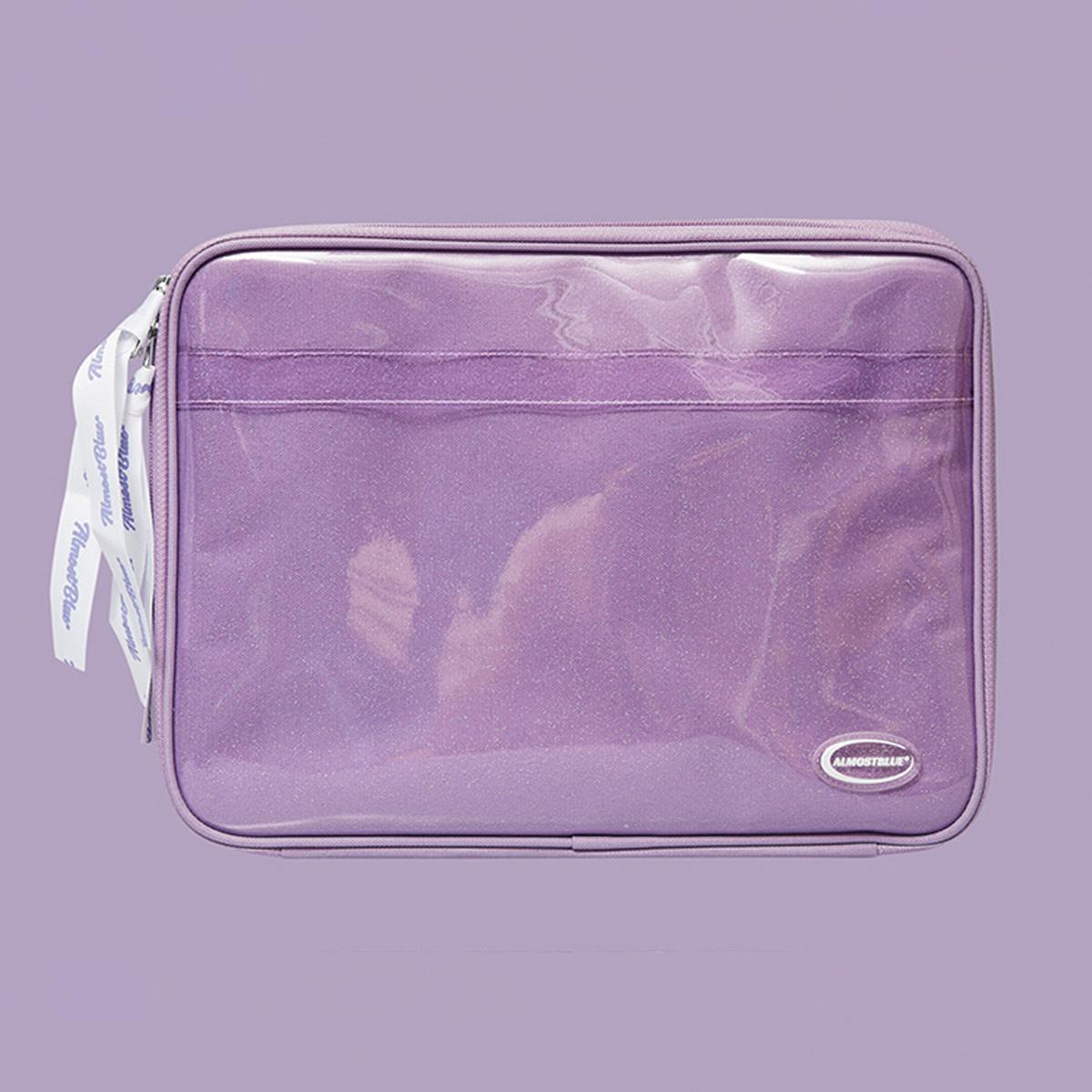 TWINKLE 閃亮皮面Ipad&筆電收納包（紫色）