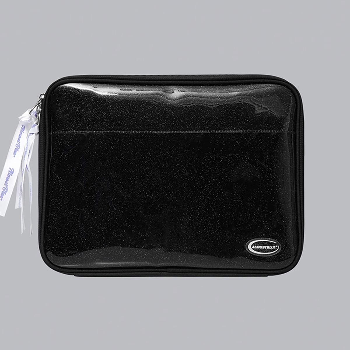 TWINKLE 閃亮皮面Ipad&筆電收納包（黑色）