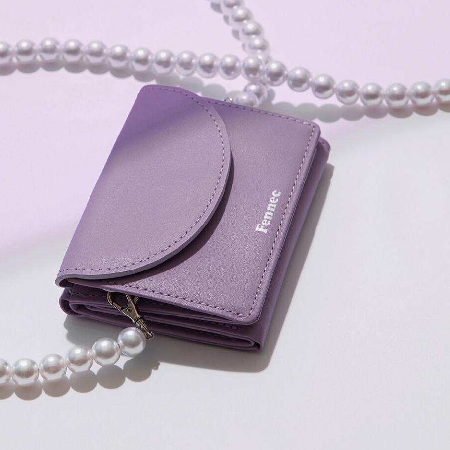 Halfmoon Mini Wallet สี Ash Lavender