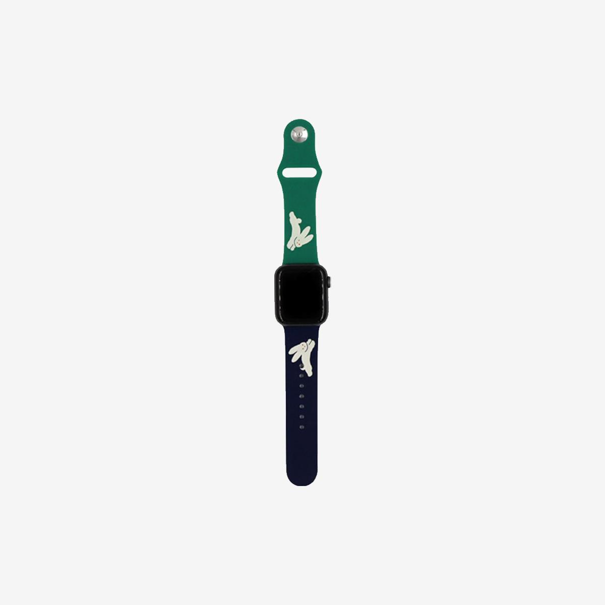 Apple Watch矽膠錶帶（兔子）