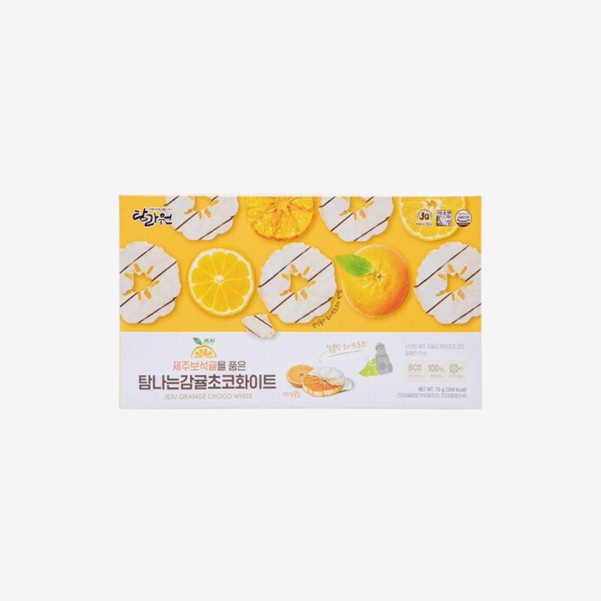 濟州島柑橘果乾白巧克力片（12個入）