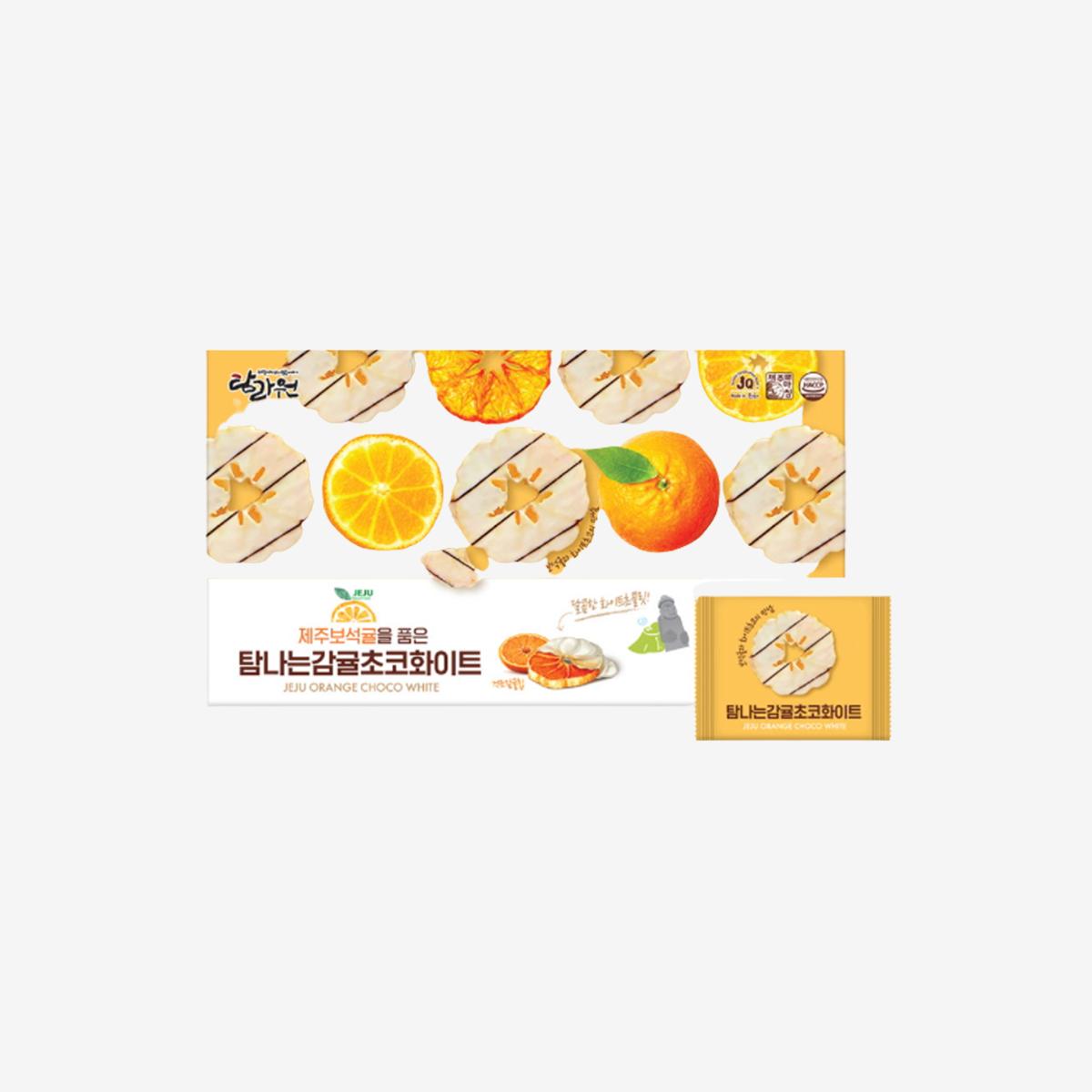 濟州島柑橘果乾白巧克力片（12個入）