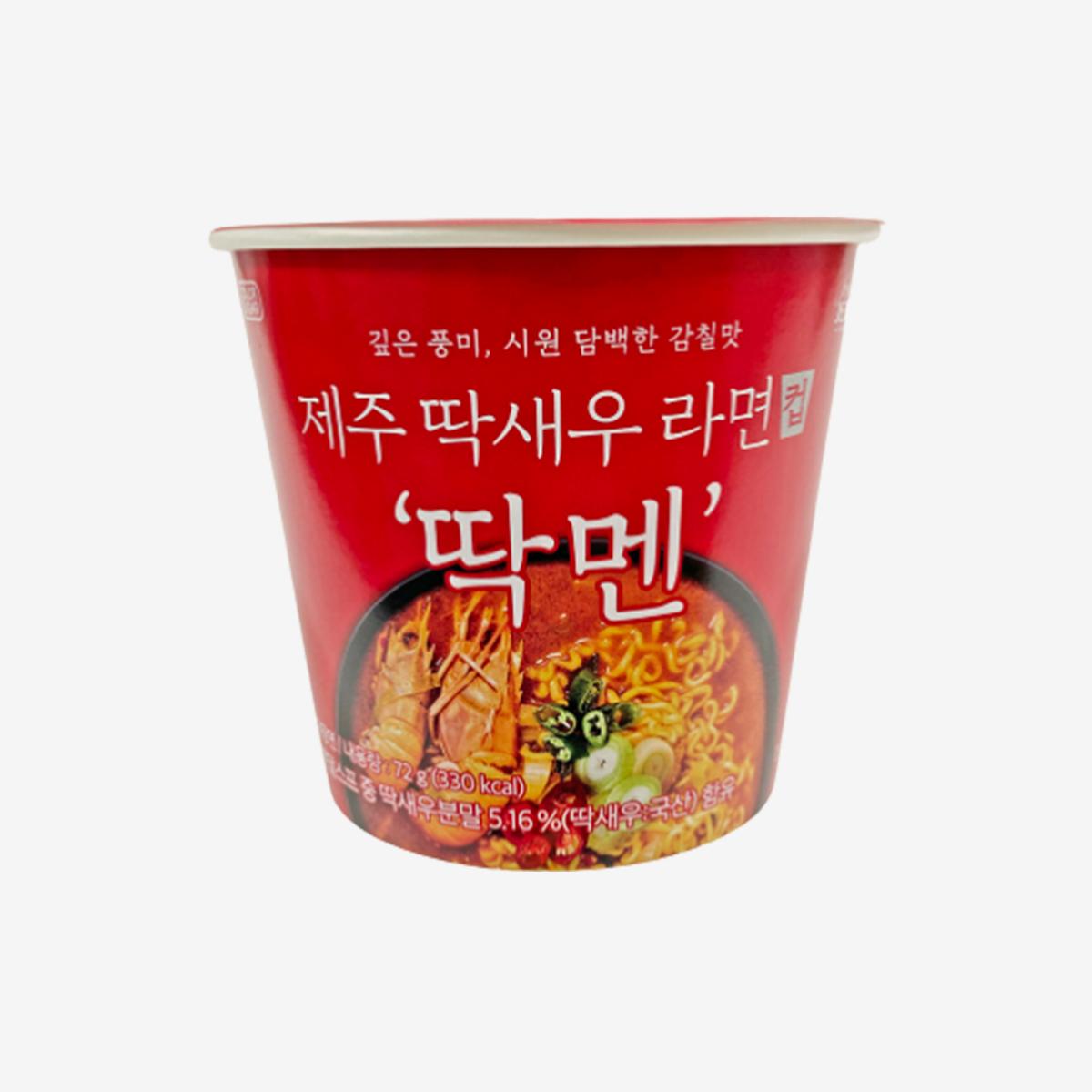 濟州硬殼蝦口味碗裝湯麵（72g）