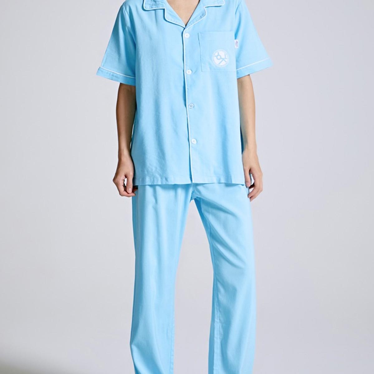 《機智醫生生活 聯名款》手術服長褲睡衣（(51) 亮藍色）