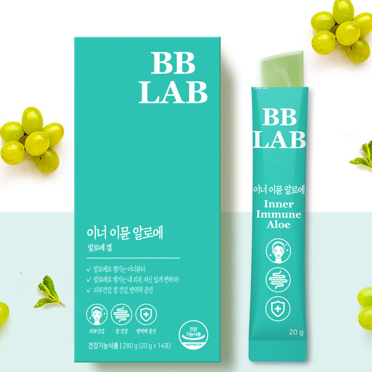 《少女時代 潤娥代言》BB LAB 增強體內免疫力蘆薈果凍條（14包/盒）