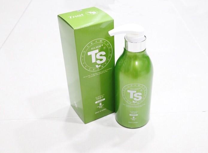 korean brand TS all plus shampoo bottle and box
