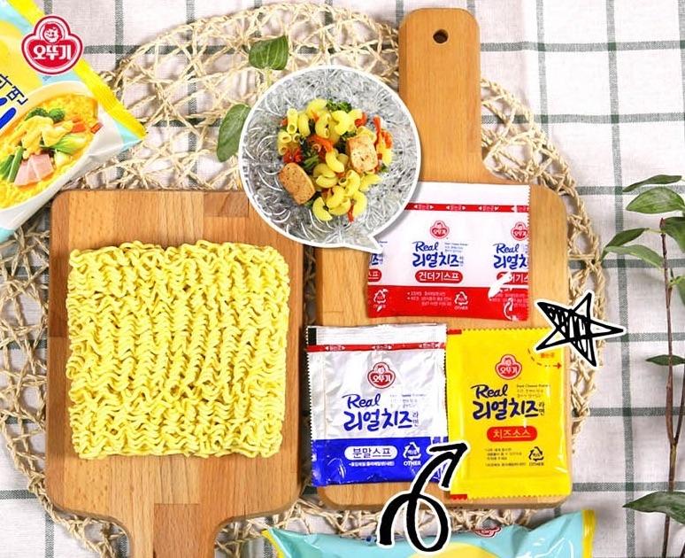 korean brand ottogi's real cheese ramen contents