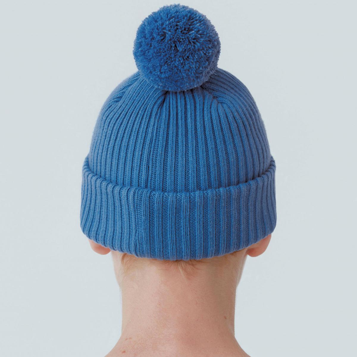 刺繡LOGO毛帽（藍色）