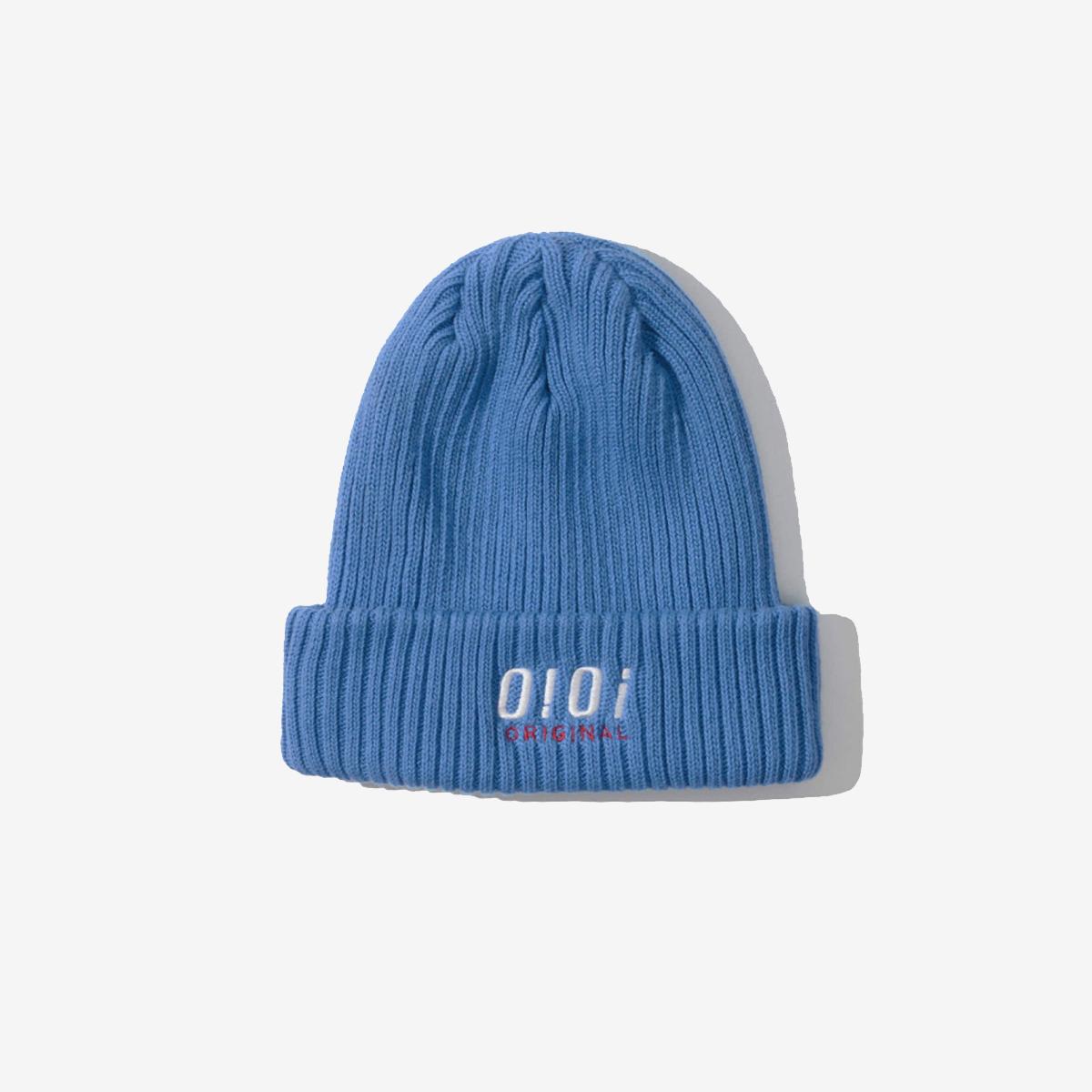 刺繡LOGO毛帽（藍色）