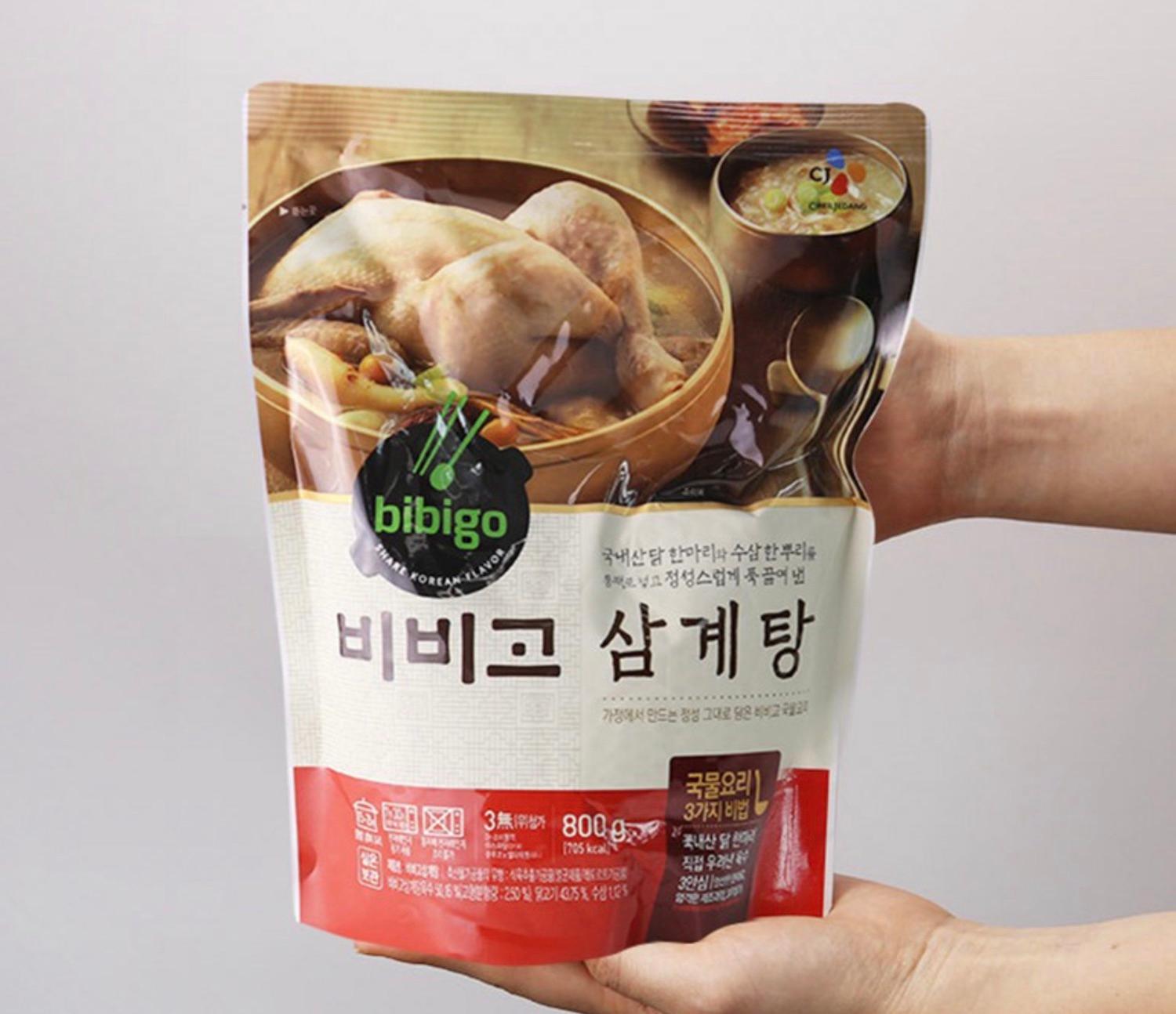 korean brand bibigo's samgyetang bag 