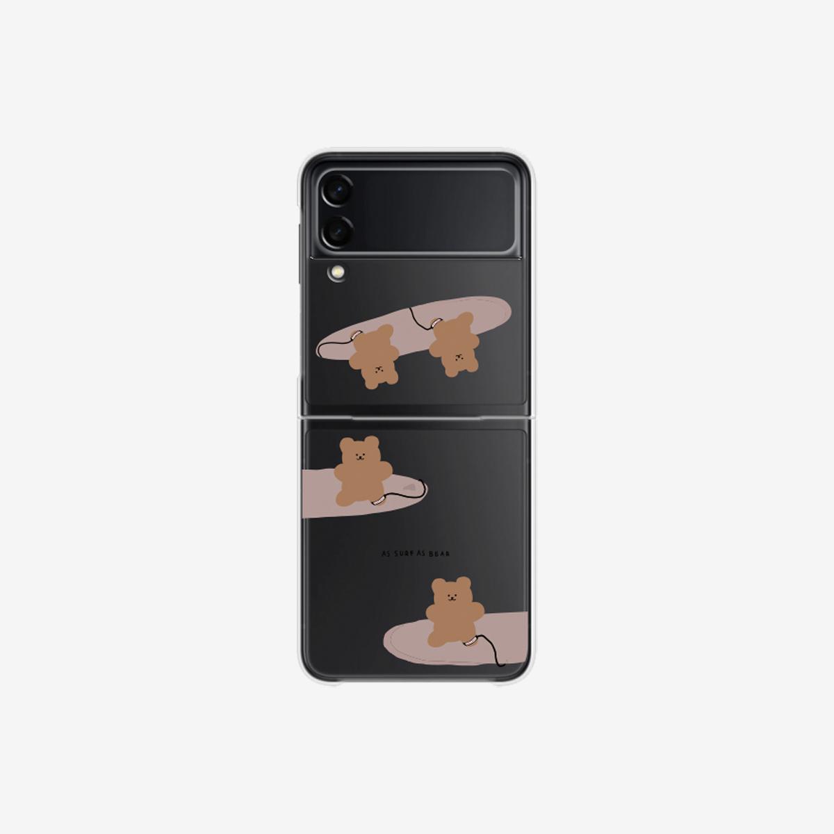 Galaxy Z Flip 3 滑浪熊仔手機殼