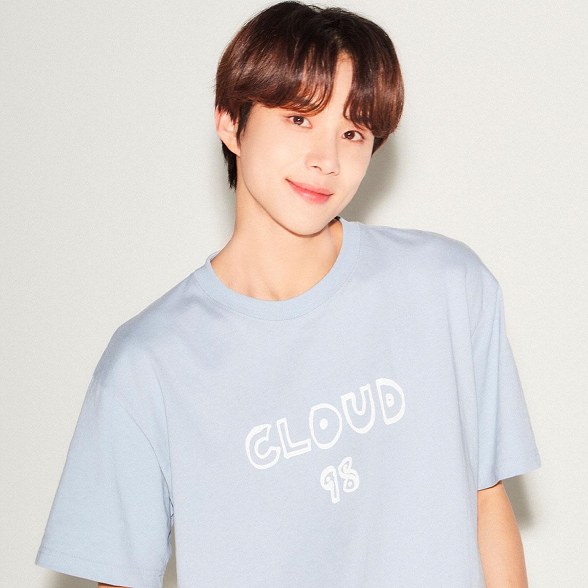 [NCT จองอู] เสื้อยืด Cloud98 Short สี Sky Blue