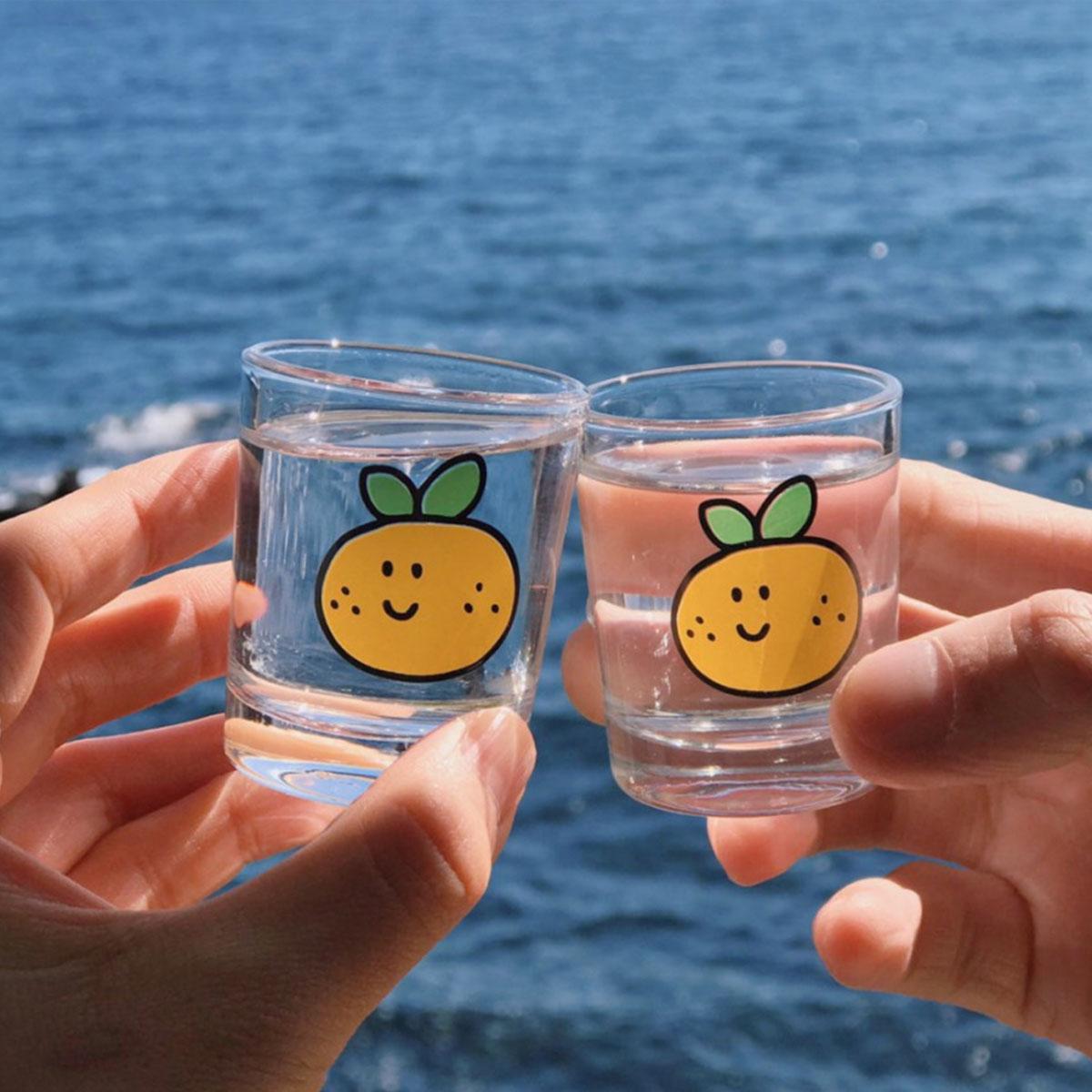 Beautiful Jeju Island Soju Shot Glass 