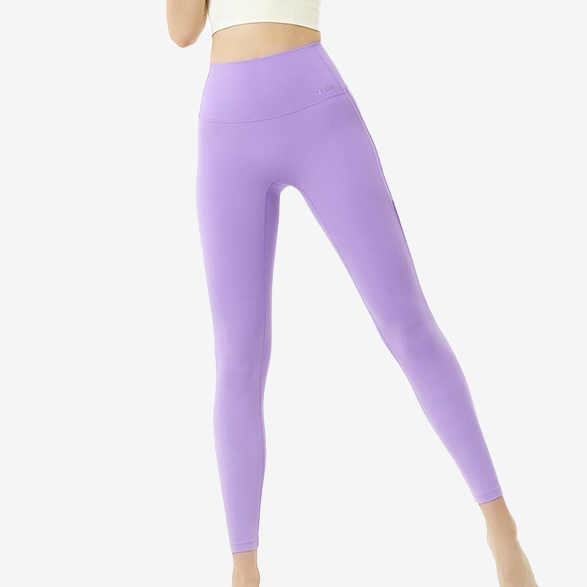 Air Cooling 9分彈力瑜珈褲（亮紫色）
