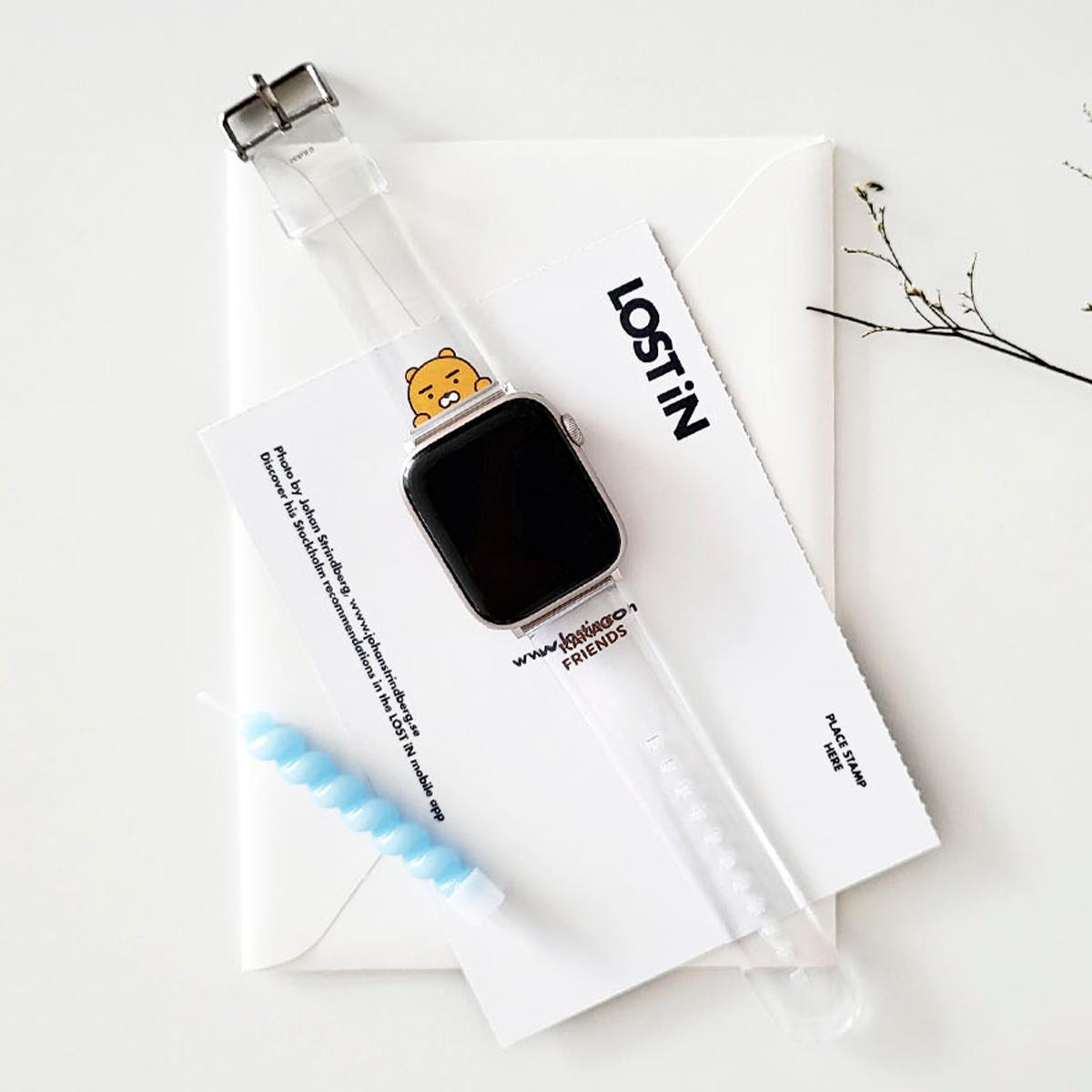 KAKAO FRIENDS Apple Watch矽膠錶帶（萊恩）
