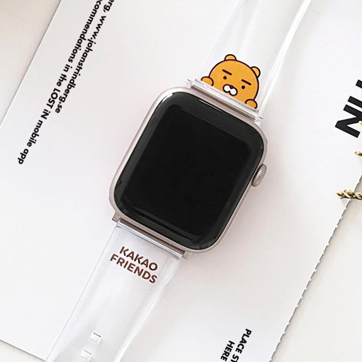 KAKAO FRIENDS Apple Watch矽膠錶帶（萊恩）