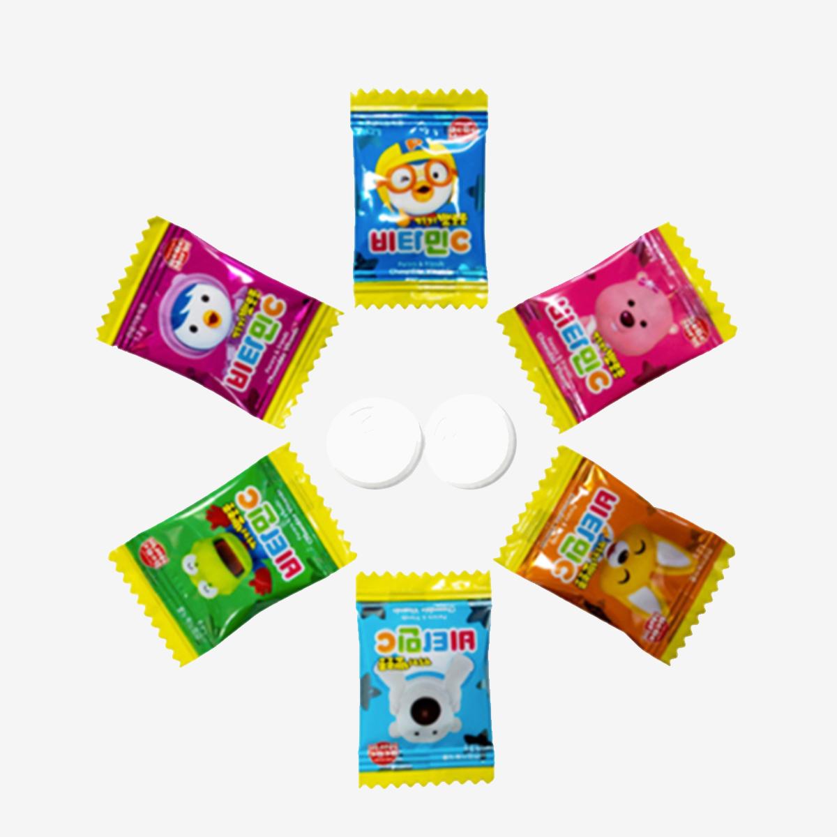 PORORO 水蜜桃口味兒童維他命C錠（50錠入）