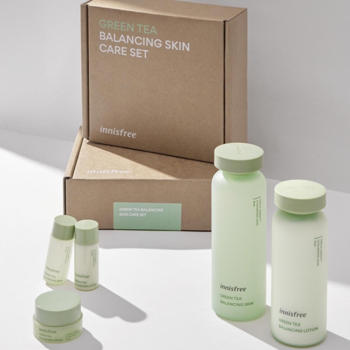 Green Tea Balancing Skin Care Set Ex (1 box)