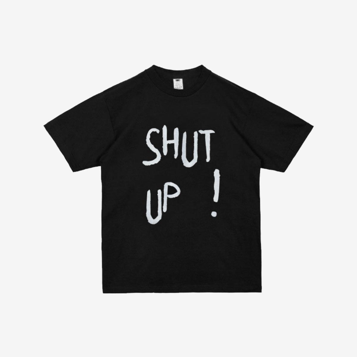 [BTS V] เสื้อยืด Shut Up สี Black