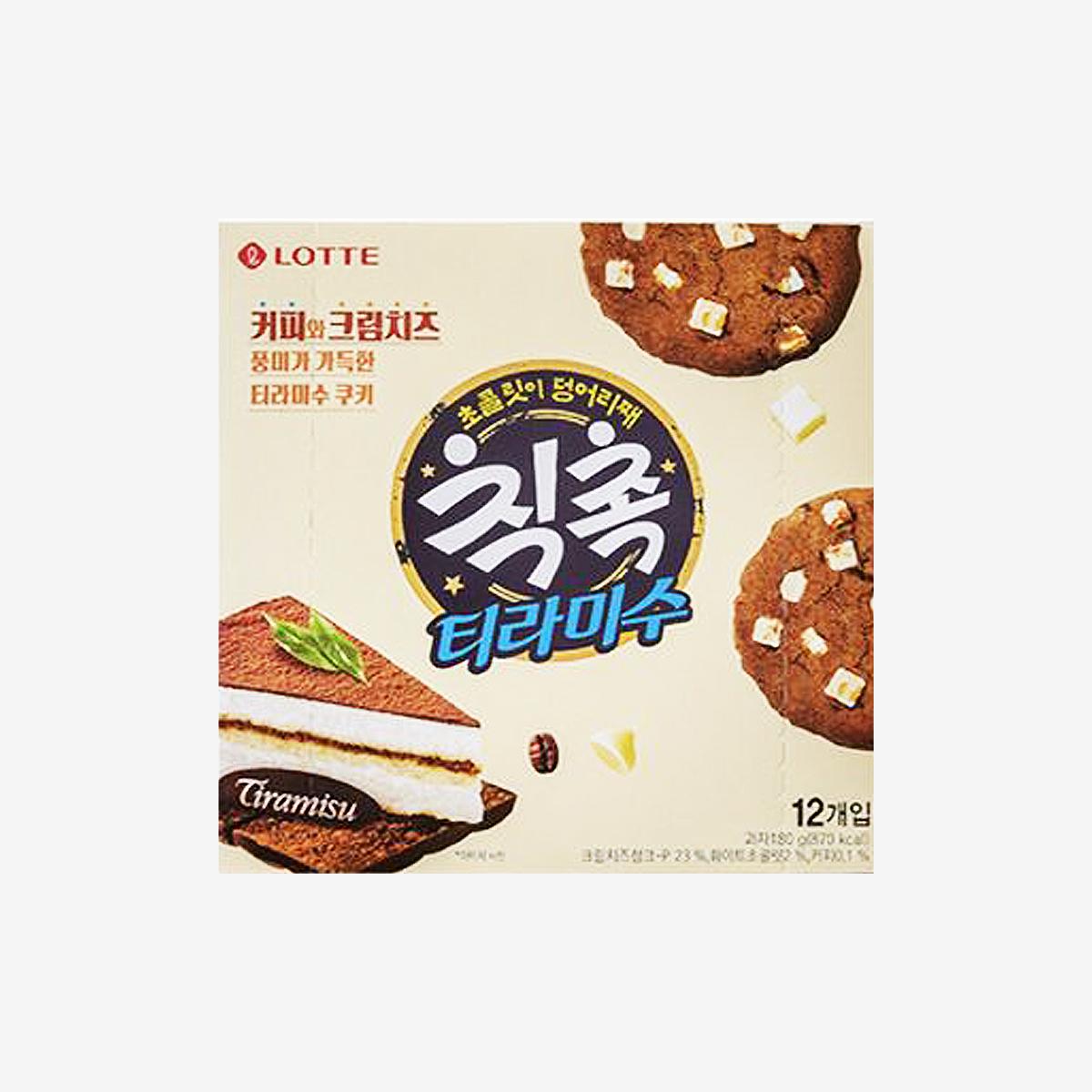korean brand lotte's chic choc tiramisu flavor box