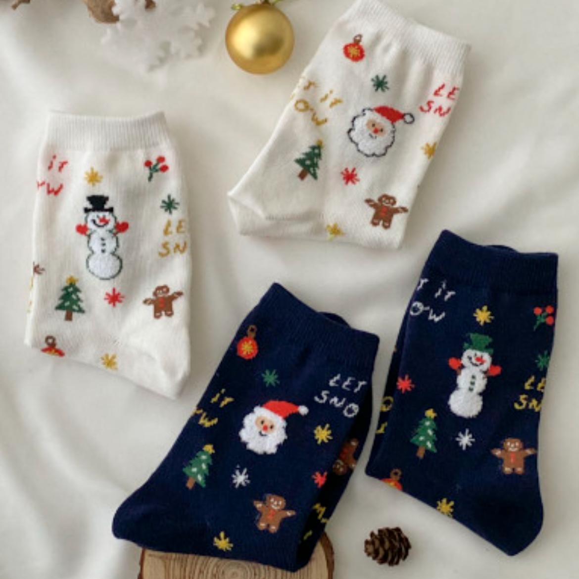 เซ็ตถุงเท้าคริสมาส (4 คู่)
