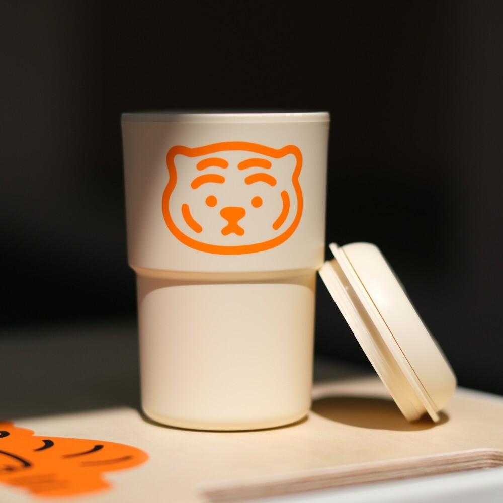 小胖虎保溫杯（象牙白）