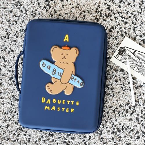Baguette Bear EVA硬殼筆電收納包（海軍藍）