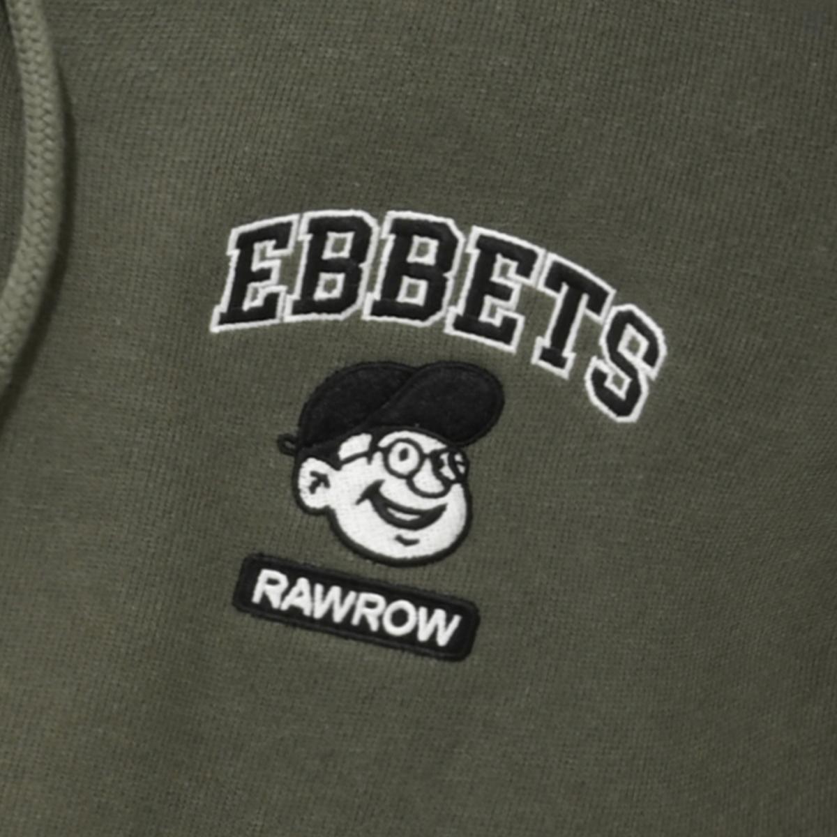 《RAWROW X EBBETS聯名款》LOGO連帽外套（墨綠色）