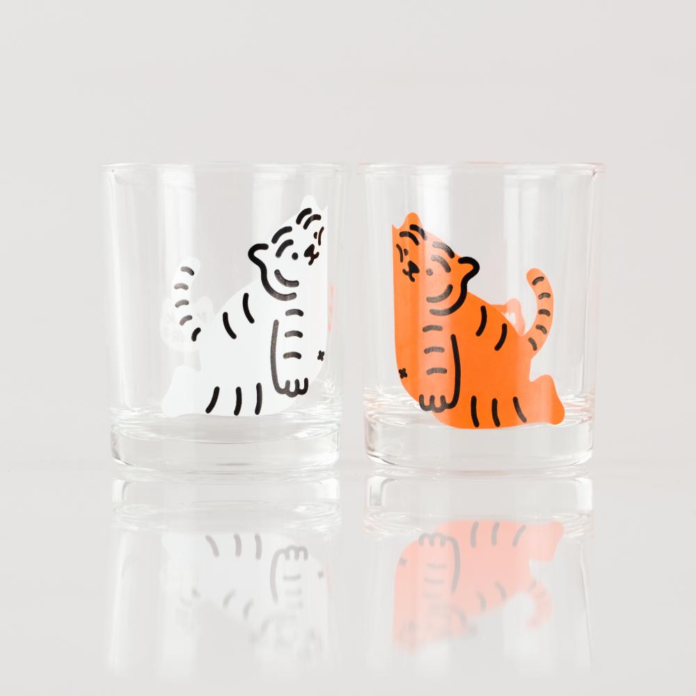Tiger Shot Glasses (White Tiger)