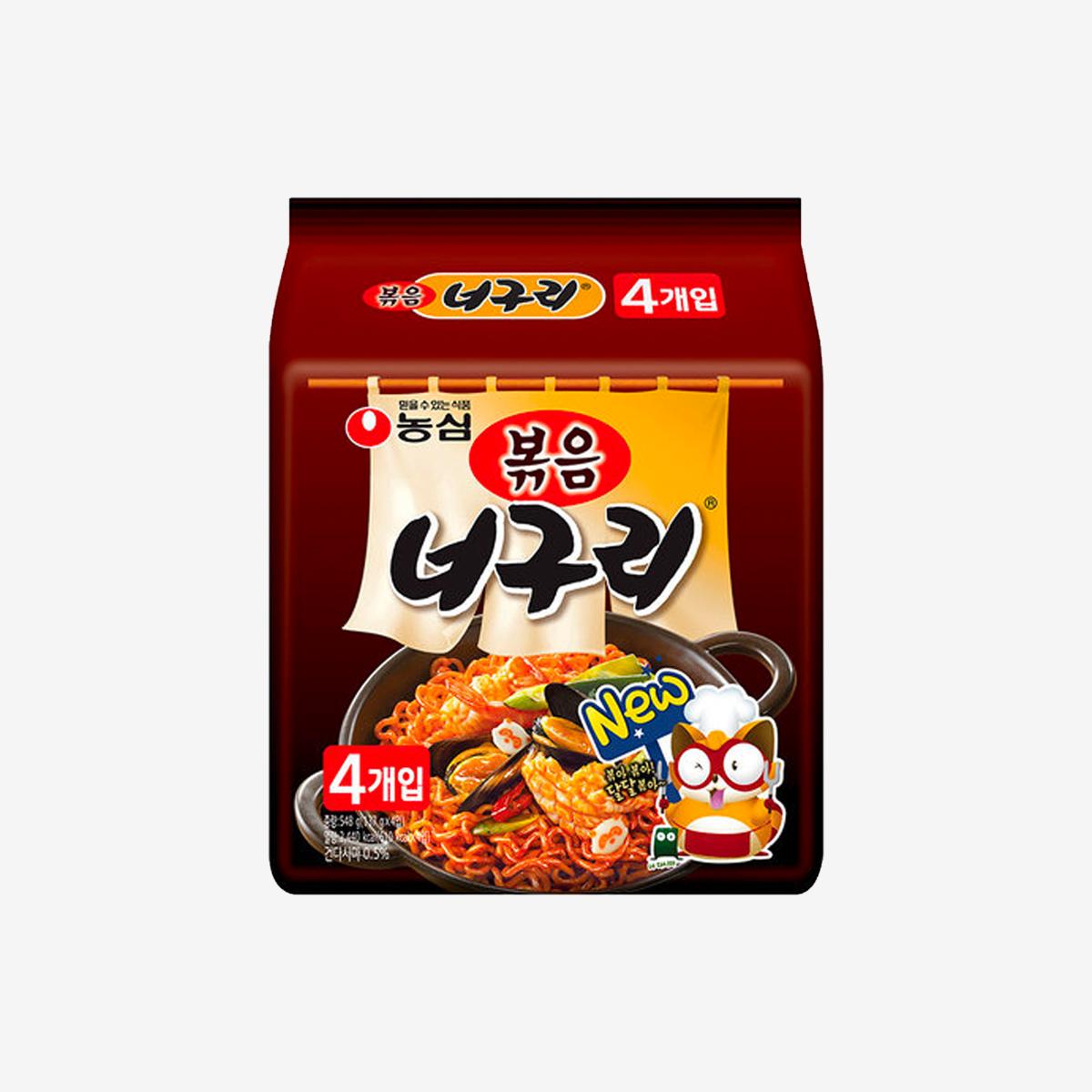 korean brand nongshim's Stir-fried Neoguri Ramen pack