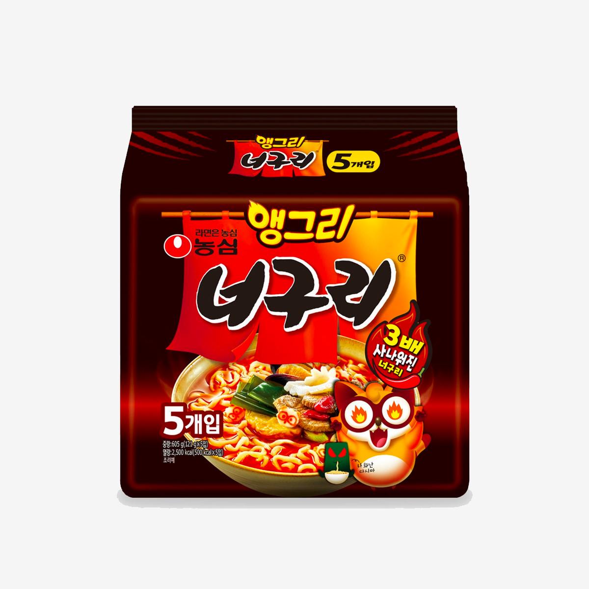 korean brand nongshim's angry neoguri ramen pack