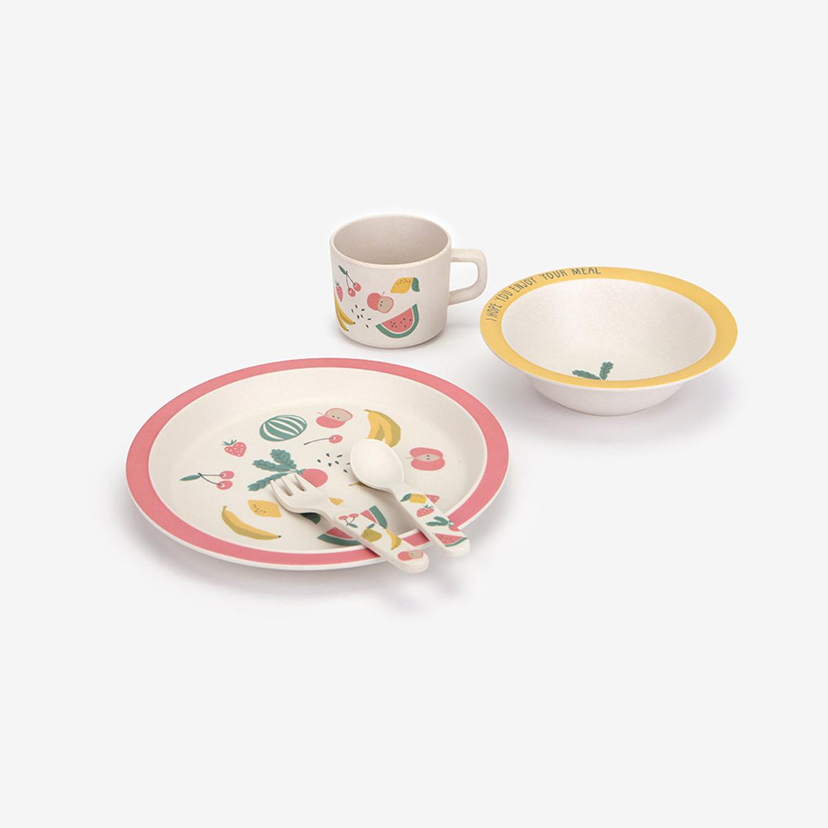 Bamboo Kids兒童環保餐具組 Ver.2（新鮮水果）