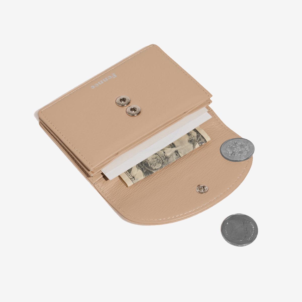 กระเป๋าใส่การ์ด Halfmoon Accordion Pocket สี Sand Beige