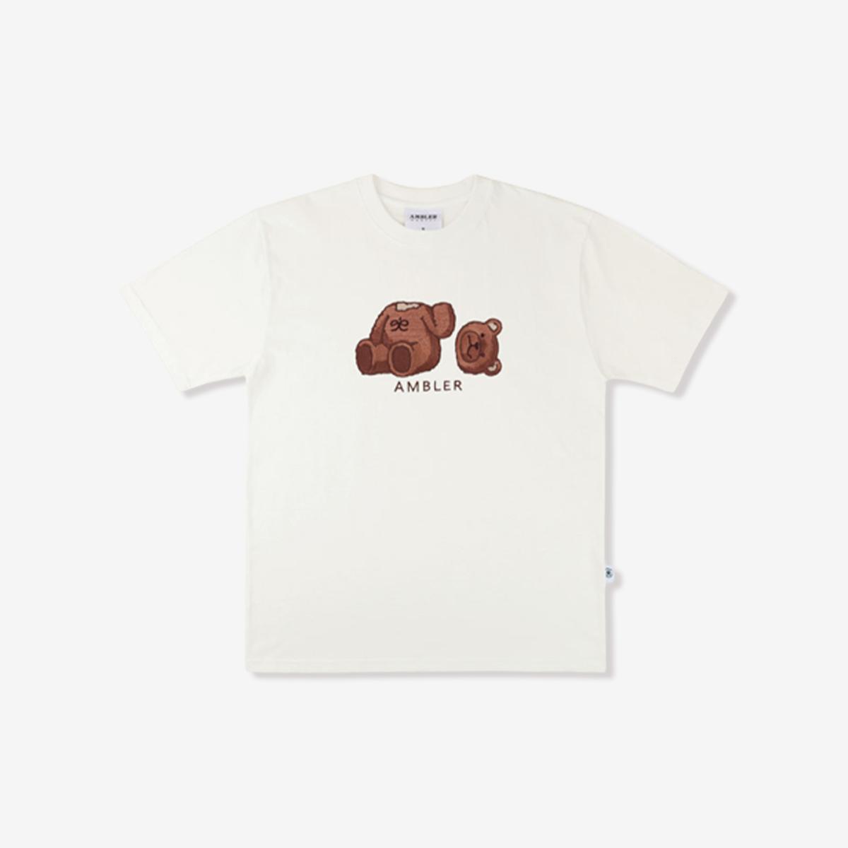 Oops Bear短袖T恤（奶油色）