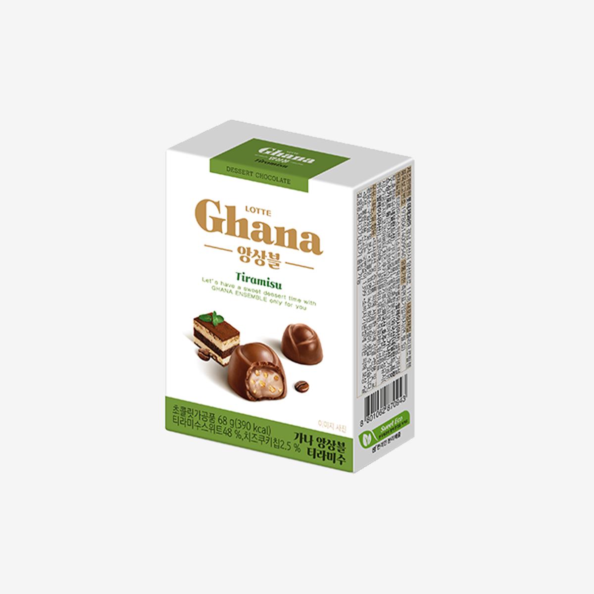 《全智賢代言》Ghana提拉米蘇夾心巧克力（68g）
