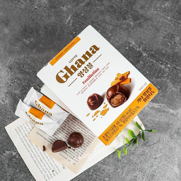 《全智賢代言》Ghana脆片餅乾夾心巧克力（68g）