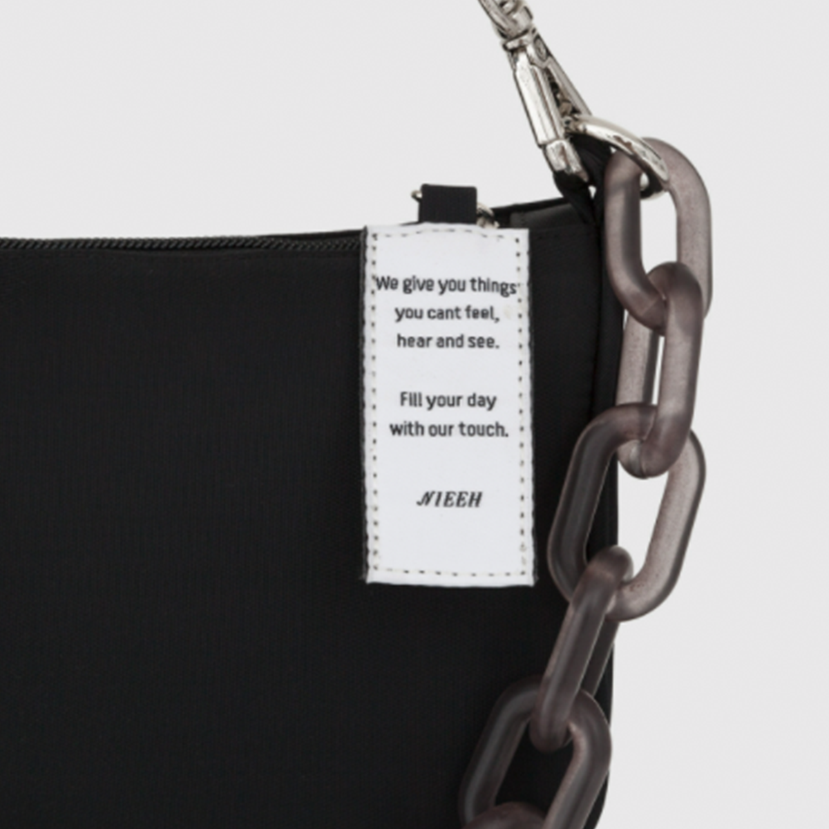 ◇NIEEH◇ ENVELOPE WAVE BAG BLACK Designer fashion, Seoul-fully created | W Concept