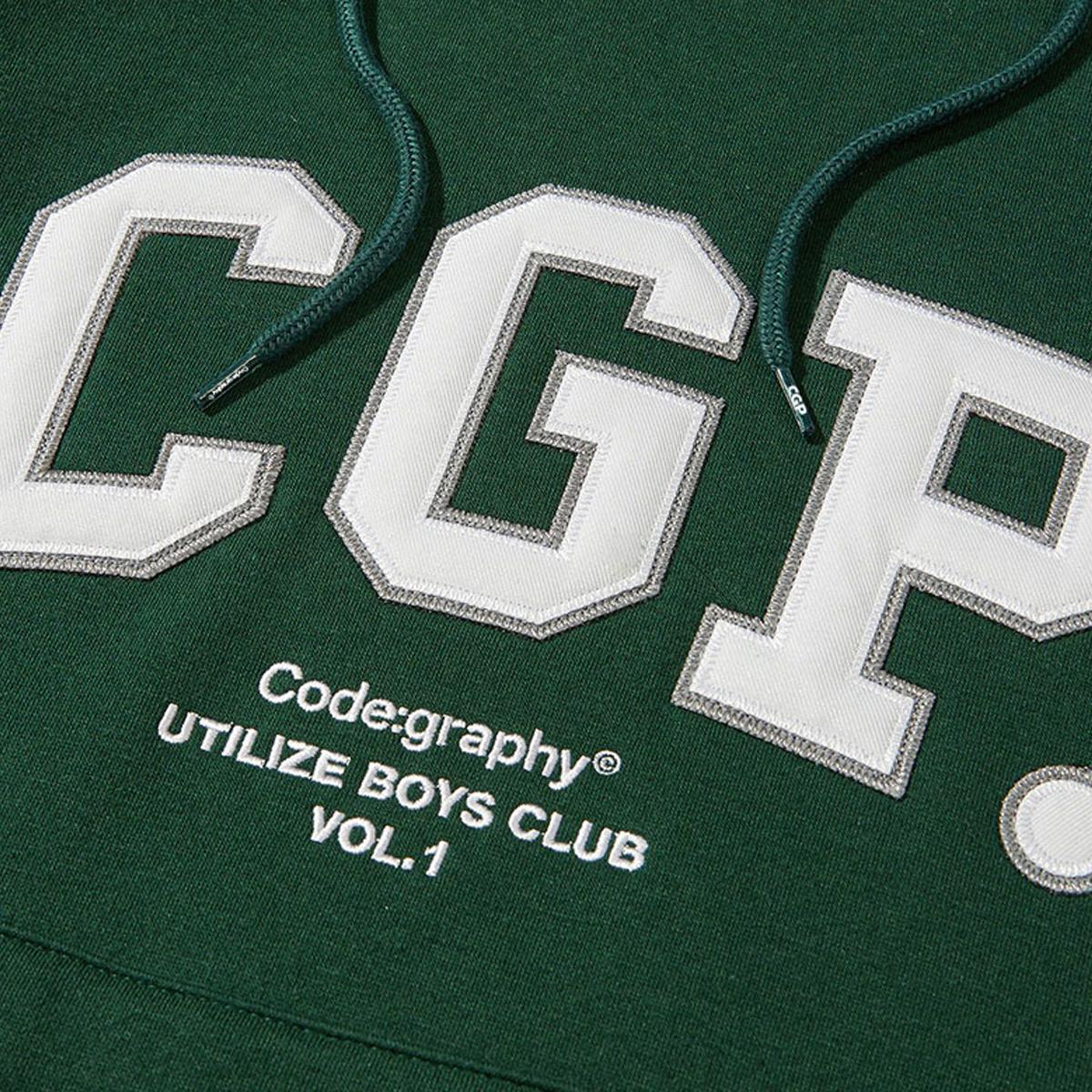 《MAMAMOO 玟星同款》弧形CGP LOGO帽T（綠色）